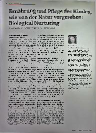 Vorschauseite 1: Ernährung und Pflege des Kindes, wie von der Natur vorgesehen: Biological Nurturing