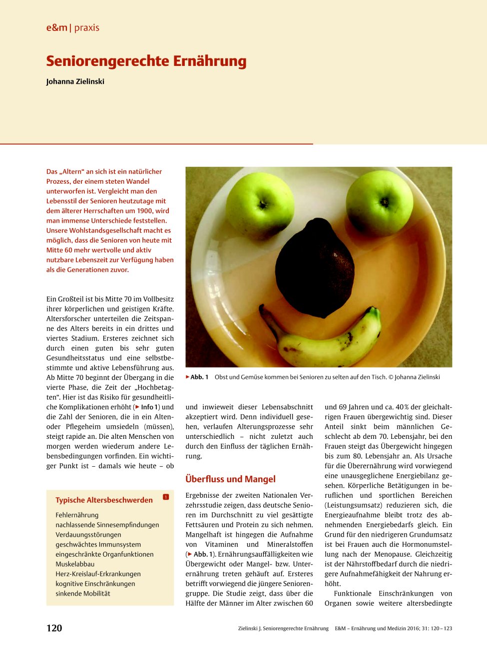 Vorschauseite 1: Seniorengerechte Ernährung