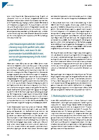 Vorschauseite 3: Auf dem Weg zu einer „Outcome Revolution“? Neue Ansätze der wirkungsorientierten Steuerung und Finanzierung sozialer Dienstleistungen