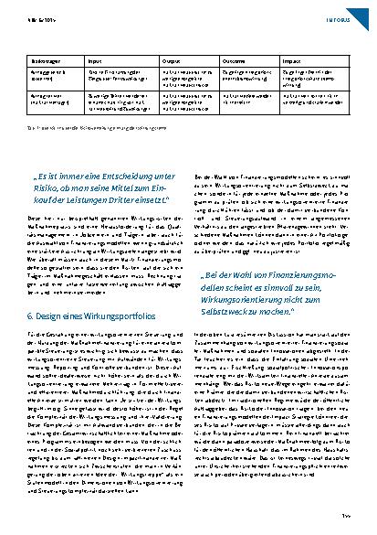 Vorschauseite 6: Auf dem Weg zu einer „Outcome Revolution“? Neue Ansätze der wirkungsorientierten Steuerung und Finanzierung sozialer Dienstleistungen