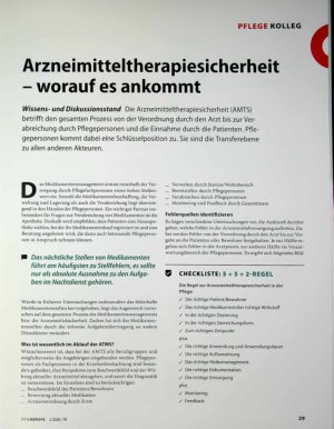 Vorschauseite 1: Arzneimitteltherapiesicherheit - worauf es ankommt