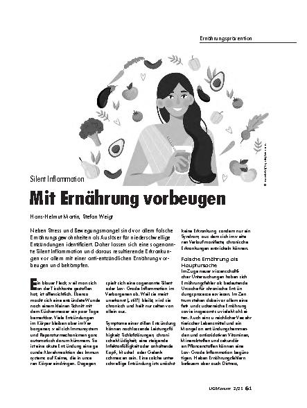 Vorschauseite 1: Silent Inflammation Mit Ernährung vorbeugen
