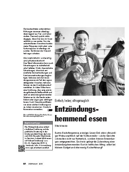 Vorschauseite 4: Silent Inflammation Mit Ernährung vorbeugen