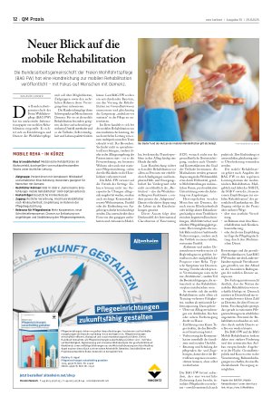 Vorschauseite 1: Neuer Blick auf die mobile Rehabilitation