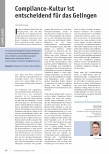 Vorschauseite 1: Compliance-Kultur ist entscheidend für das Gelingen.