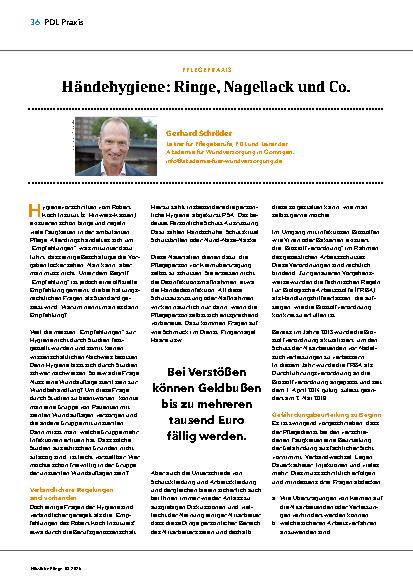 Vorschauseite 1: Händehygiene: Ringe, Nagellack und Co.