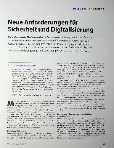 Vorschauseite 1: Neue Anforderungen für Sicherheit und Digitalisierung