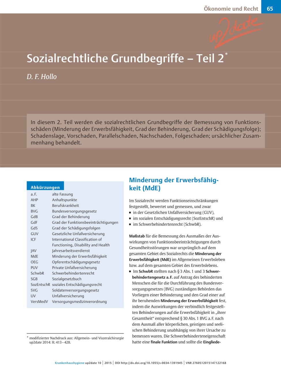 Vorschauseite 1: Sozialrechtliche Grundbegriffe? Teil 2
