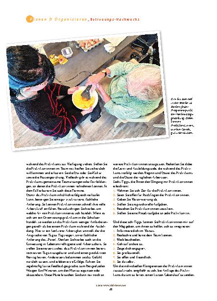 Vorschauseite 3: Praktikum bringt frischen Wind