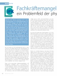 Vorschauseite 1: Fachkräftemangel ein Problemfeld der physiotherapeutischen Versorgung