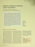 Vorschauseite 2: Alleine sterben ist ethisch nicht vertretbar: Einsamkeit in Zeiten der Pandemie: Lösungsansätze für die Palliativversorgung