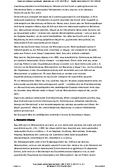 Vorschauseite 4: Qualifizierung und Klassifizierung einer telemedizinischen Softwareapplikation – OLG Hamburg, Beschl. v. 22.9.2023 – 3 W 30/23