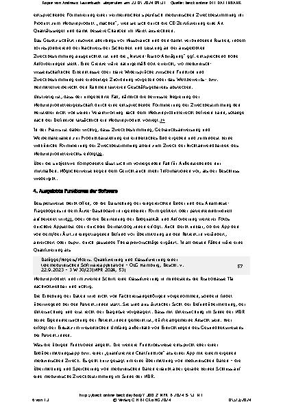 Vorschauseite 6: Qualifizierung und Klassifizierung einer telemedizinischen Softwareapplikation – OLG Hamburg, Beschl. v. 22.9.2023 – 3 W 30/23