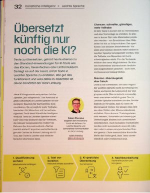 Vorschauseite 1: Übersetzt künftig nur noch die Kl?
