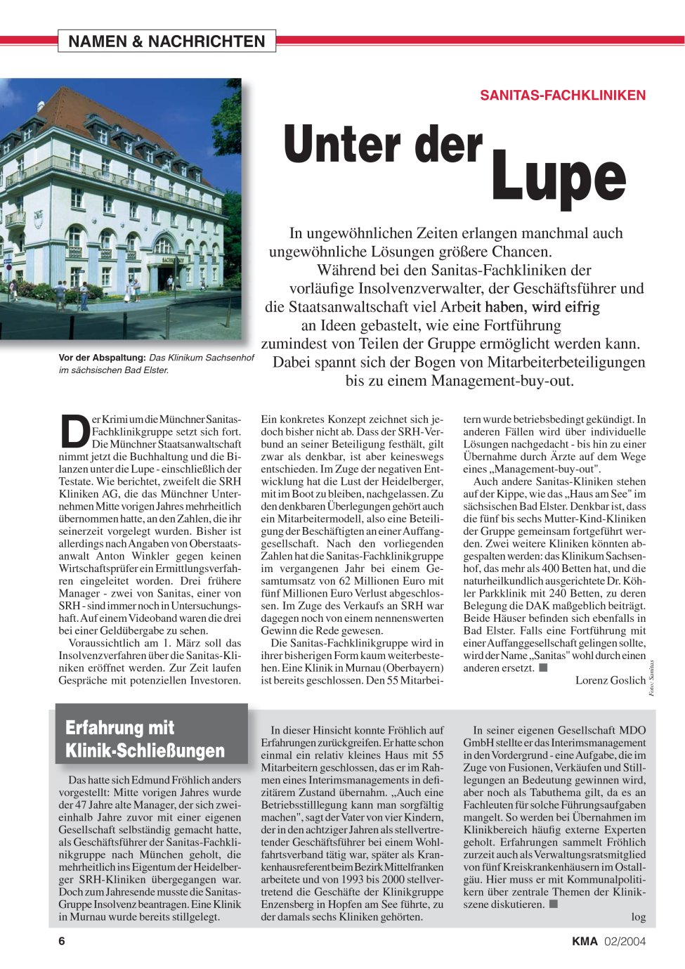 Vorschauseite 1: Unter der Lupe