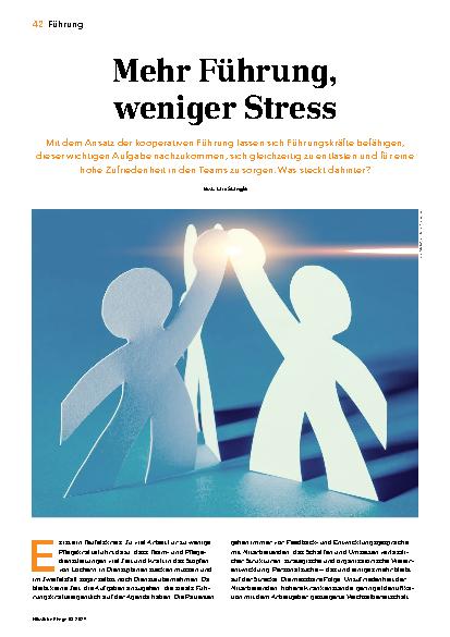 Vorschauseite 1: Mehr Führung, weniger Stress