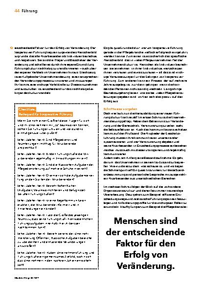 Vorschauseite 3: Mehr Führung, weniger Stress