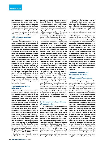 Vorschauseite 3: Fortgeschrittene Robotik und Automatisierung Folgen für Sicherheit und Gesundheit bei der Arbeit