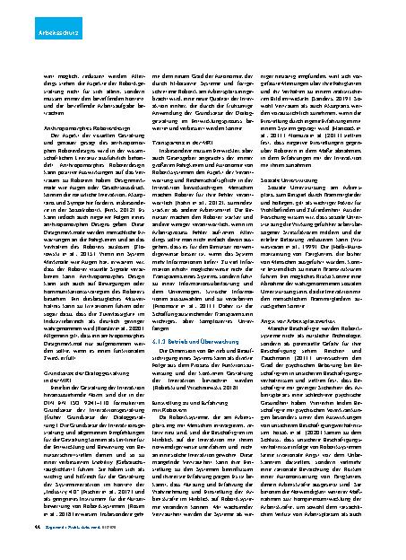 Vorschauseite 5: Fortgeschrittene Robotik und Automatisierung Folgen für Sicherheit und Gesundheit bei der Arbeit