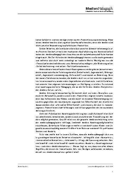 Vorschauseite 3: Medienkompetenz als Netzwerk: Reichweite und Fokussierung eines Begriffs, der Konjunktur hat.
