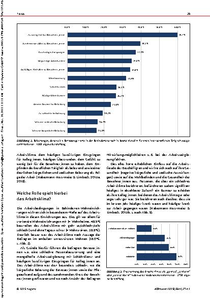 Vorschauseite 3: Die Arbeitsbedingungen in Behinderten wohneinrichtungen in Deutschland Auswirkungen auf die Gesundheit der dort beschäftigten Betreuungskräfte