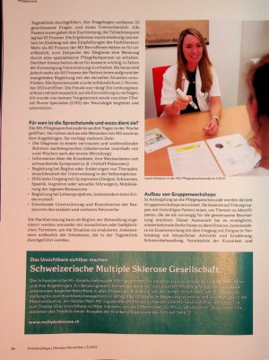 Vorschauseite 3: Pflegerische Expertise für die Beratung von MS-Betroffenen