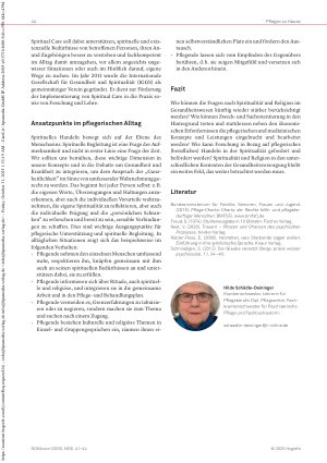 Vorschauseite 4: Sterben – Gedanken zu Religion, Spiritualität und Pflege