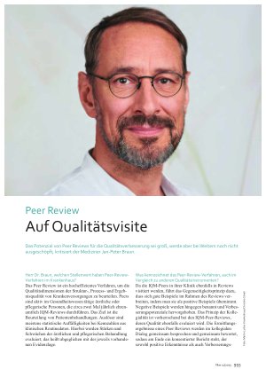 Vorschauseite 1: Peer Review Auf Qualitätsvisite