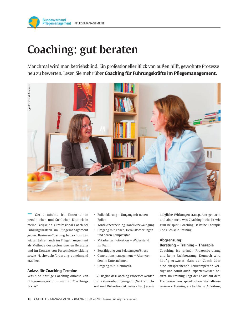 Vorschauseite 1: Coaching: gut beraten