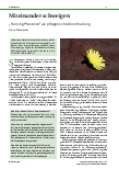 Vorschauseite 1: Miteinander schweigen „Nursing Presence“ als pflegerische Grundhaltung