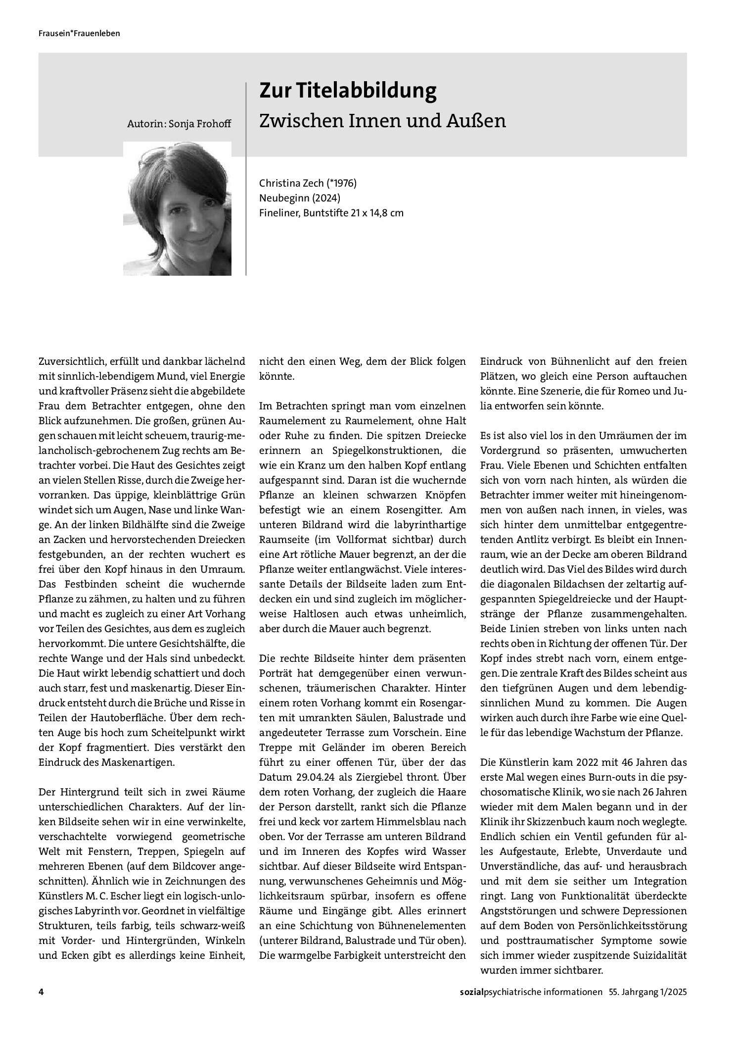 Vorschauseite 1: Zur Titelabbildung. Zwischen Innen und Außen