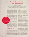 Vorschauseite 1: Kreative Lehre in Zeiten der Digitalisierung?