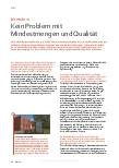 Vorschauseite 1: Kein Problem mit Mindestmengen und Qualität.