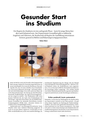 Vorschauseite 1: Gesunder Start ins Studium