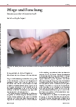 Vorschauseite 1: Pflege und Forschung: Neues aus der Wissenschaft