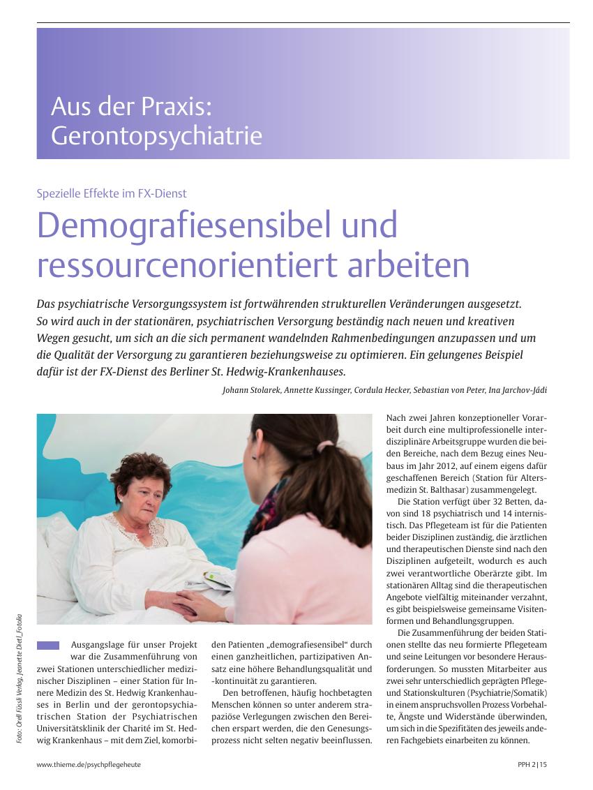 Vorschauseite 1: Demografiesensibel und ressourcenorientiert arbeiten