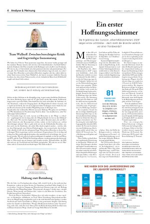 Vorschauseite 1: Ein erster Hoffnungsschimmer
