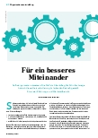 Vorschauseite 1: Für ein besseres Miteinander