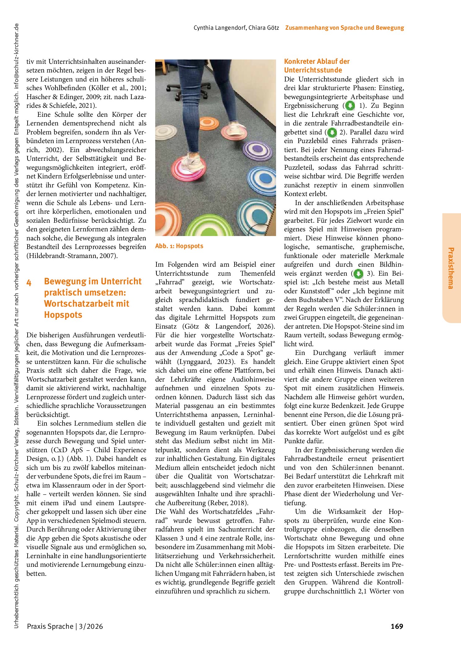 Vorschauseite 3: Zusammenhang von Sprache und Bewegung