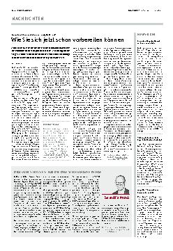 Vorschauseite 1: Wie Sie sich jetzt schon vorbereiten können