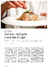 Vorschauseite 1: Catering Zufriedenheit geht durch den Magen