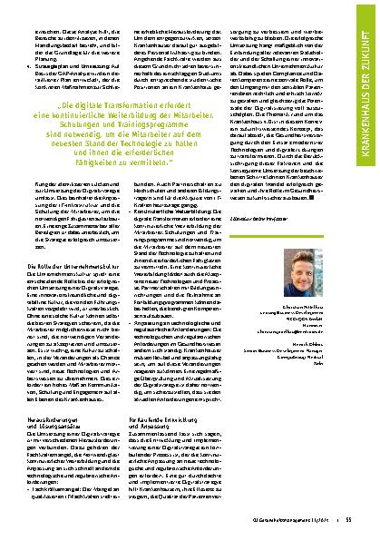 Vorschauseite 3: Mit einer fundierten Digitalstrategie zum Krankenhaus 4.0. Wie lässt sich der digitale Wandel erfolgreich bestreiten?
