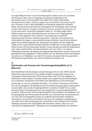 Vorschauseite 2: Verschwiegenheitsverpflichtung von Personalratsmitgliedern – Schweigen ist Gold