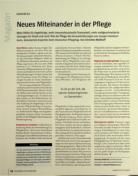 Vorschauseite 1: Neues Miteinander in der Pflege
