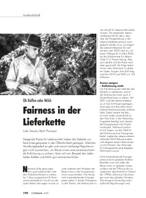 Vorschauseite 1: Fairness in der Lieferkette