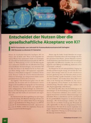 Vorschauseite 1: Entscheidet der Nutzem Ober dte gesellschaftliche Akze^ams wm CCD?