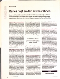 Vorschauseite 1: Karies nagt an den ersten Zähnen.