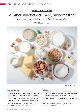 Vorschauseite 1: Veganer Milchersatz – wie „sauber“ ist er? Rückstandssituation in Hafer-, Soja-, Mandel-, Erbsendrinks