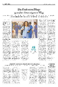 Vorschauseite 1: Die Profession Pflege gestaltet ihren eigenen Weg.