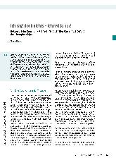 Vorschauseite 1: Ich sag doch nichts - ich red ja nur! Nutzen Sie die Kommunikation während der Therapie zur Steigerung des Therapieerfolgs.